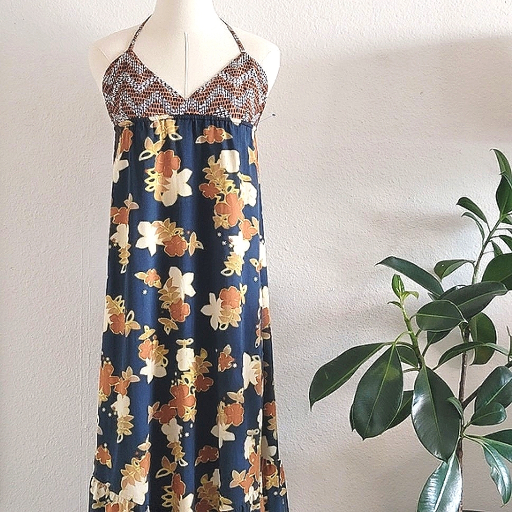 O'Neill Mixed Print Midi Dress